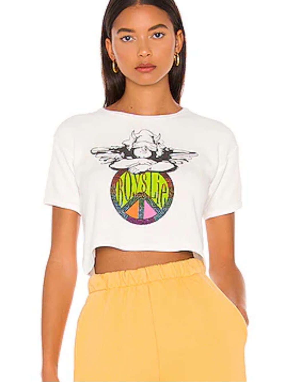 Boys Lie Size XS Peace Love Thermal Crop Top